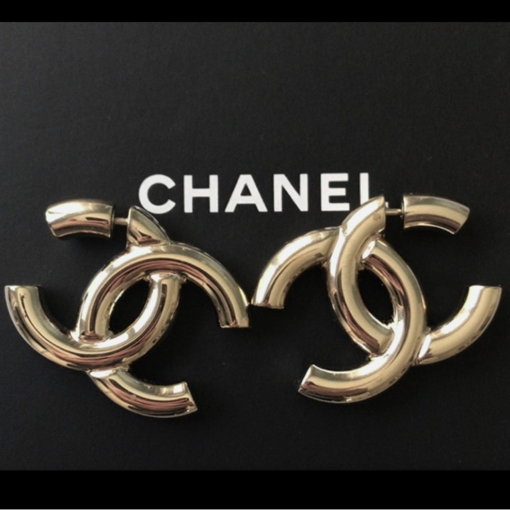 Chanel Gold Hoop Earrings